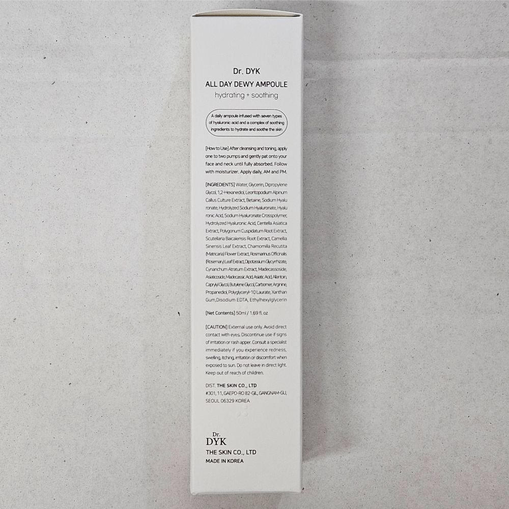 All Day Dewy Ampoule Box Back