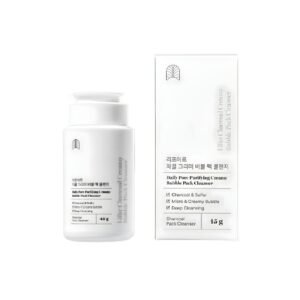 Lifar Charcoal Creamy Bubble Pack Cleanser Container and Box.